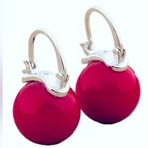 KATE SPADE ❤️ NEW YORK ♠️ ruby red pearl drop earrings